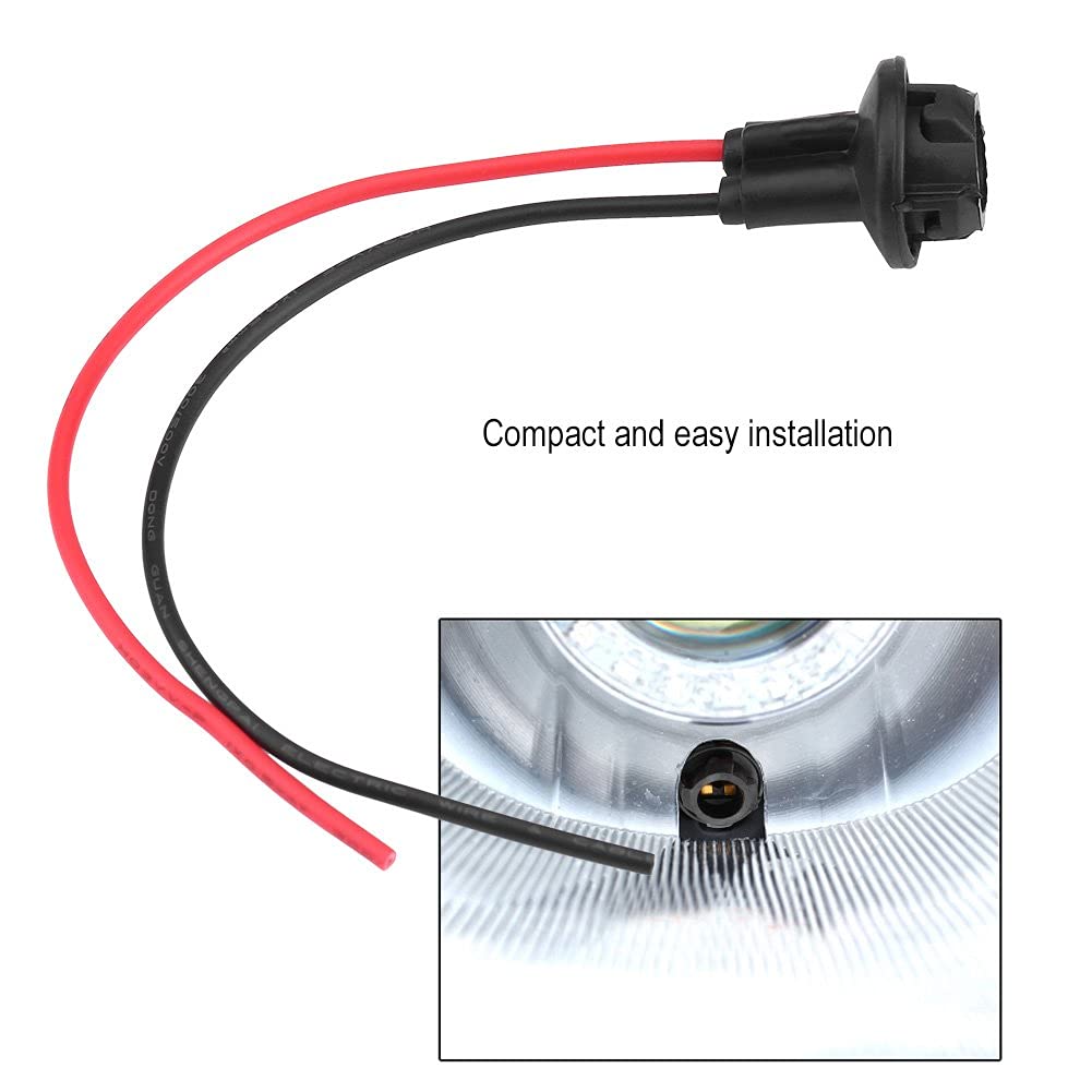 2 Portalampada T10 Con Cablaggio Per Auto E Moto, Adattatore Per Luce Strumento/rettangolo