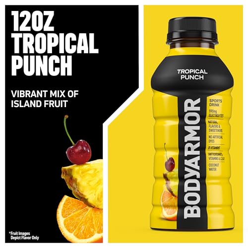 BODYARMOR Sports Drink, Tropical Punch Electrolyte Drink, 12 Oz (8 Pk) - image 3