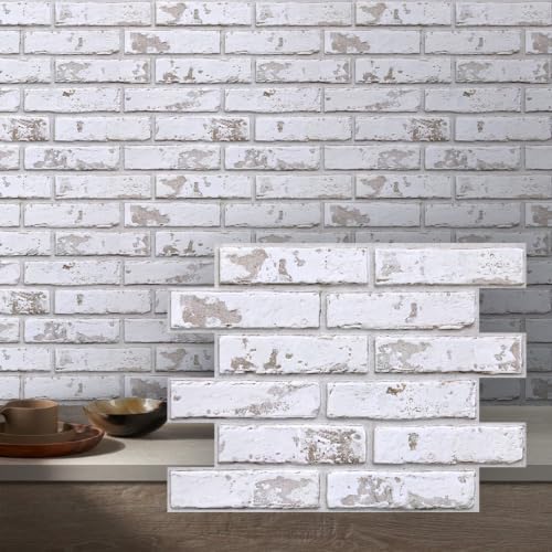COMSTICKC Faux Brick 3D Wall Panels Peel and Stick