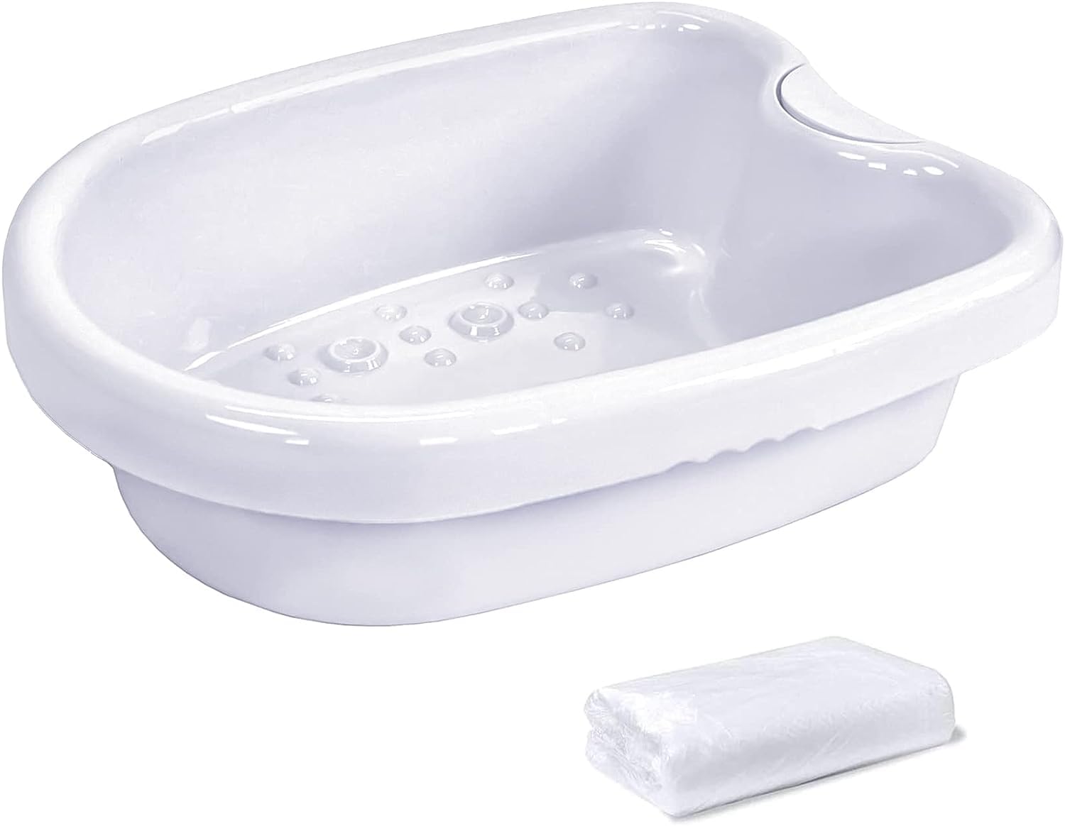 HqTekIonic Foot Bath Tub Basin for Ionic Detox Machine, Foot Bath Spa Water Spa and Foot Massage Tube for Foot Bath, Soak, or Detox with