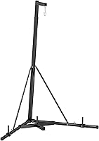 Soozier Foldable Punching Bag Stand - Adjustable Height Heavy Bag Holder, 132 lbs Capacity, Weighted Base for Home Gym Training