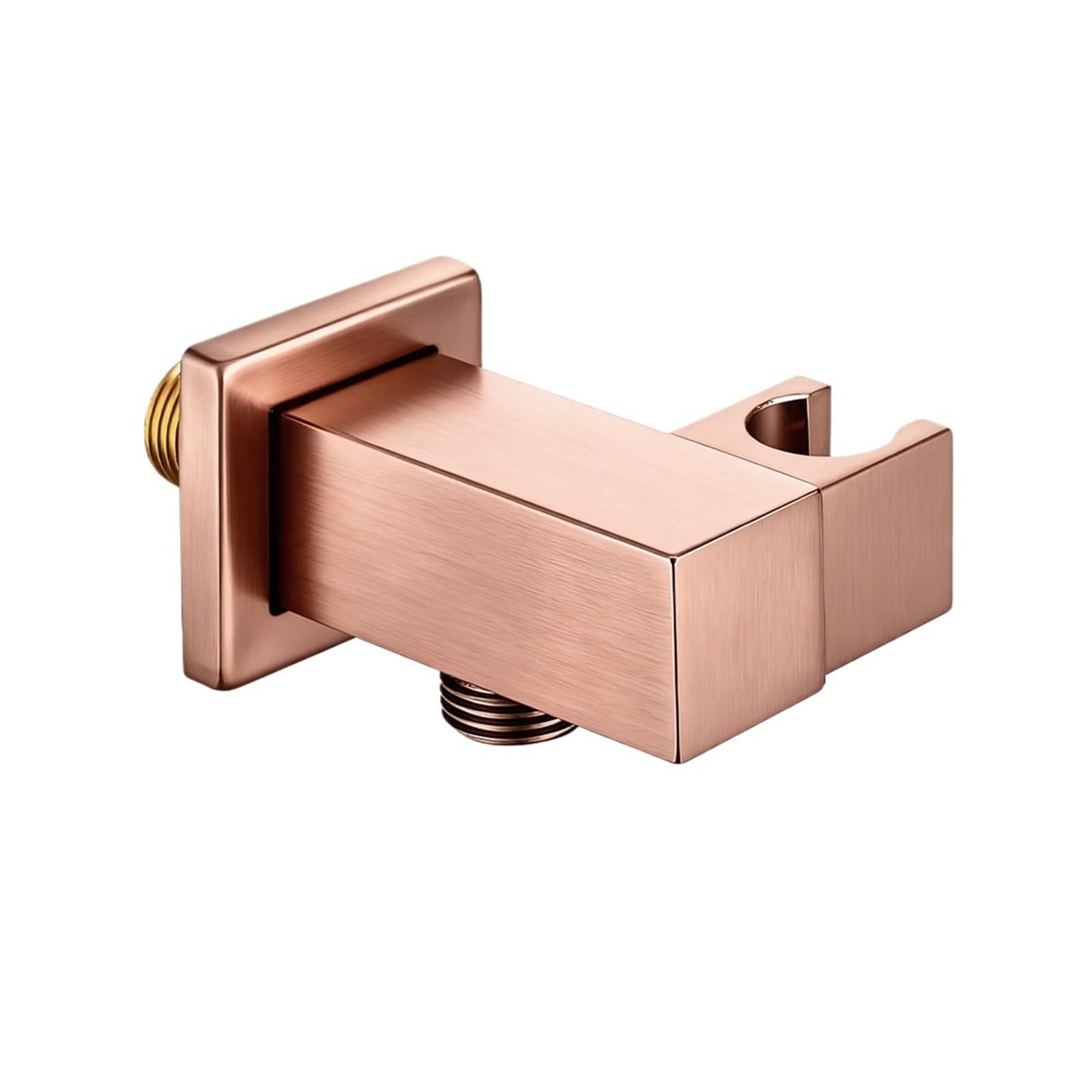 Xfhtycj Brushed Rose Gold 1Pcs Brass Adjustable Wall Mount Shower Holder(Brushed Rose Gold)