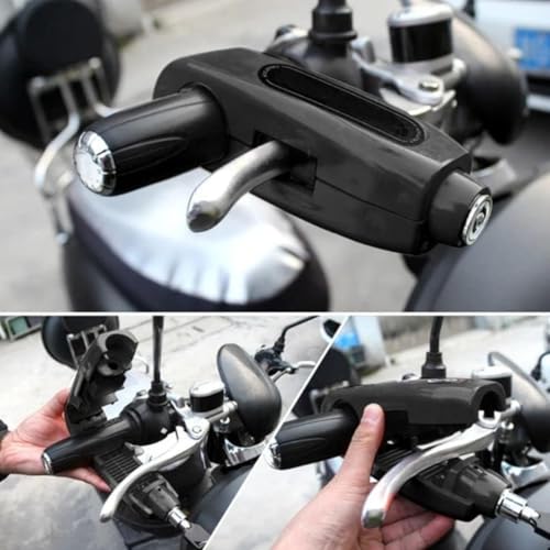 Trava Moto Com Alarme Sonoro, Antifurto Cadeado Para Manete, Trava de Manete Motocicleta
