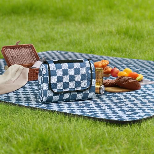 Oak & Tea Picknickdecke 200 x 200 cm, wasserdicht & isolierend, XXL Faltbare Strandmatte, Campingdecke, Outdoor-Teppich aus strapazierfähigem dreilagigem Oxford-Stoff für Camping, Picknick, Outdoor