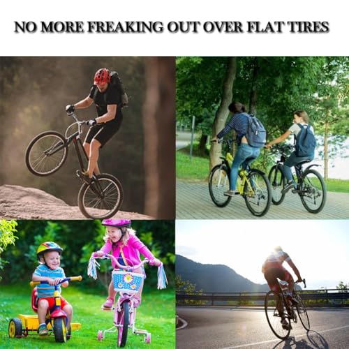 Image of Brass Presta Valve Adaptor, Convert Presta to Schrader Adaptor for Bike, e-Bikes, and e-Scooters,Inflate Tire Using Standard Pump or Air Compressor (Pack of 4 + 8 Caps, with Rubber Seal Rings)
