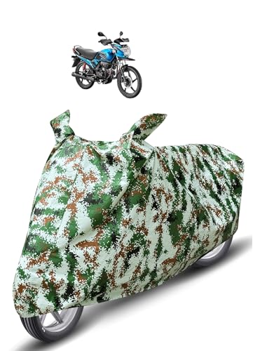 Image of Auto Hub Waterproof Bike Cover Compatible with Hero Passion Pro Dustproof, UV Protection Two Wheeler Bike Passion Pro Cover - Forest