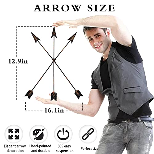 Aboxoo Metal Arrow Wall Decor 15In thumb #2