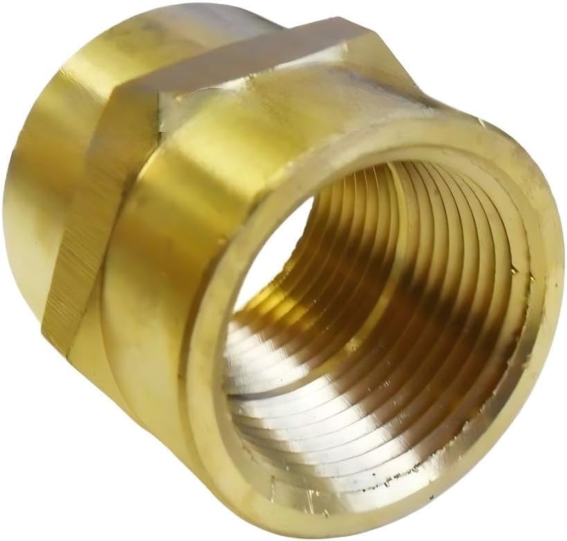 BRASS HEX COUPLING 1" COUPLER UNION FITTING ADAPTER - FOR AIR FUEL WATER - OPERATING PRESSURE UP TO 1000 PSI -TEMPERATURE RATINGS FROM -65f THROUGH 250f