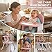 UNISWAN 6 in 1 Baby High Chair, Convertible Highchair for Babies and Toddlers (Pink)
