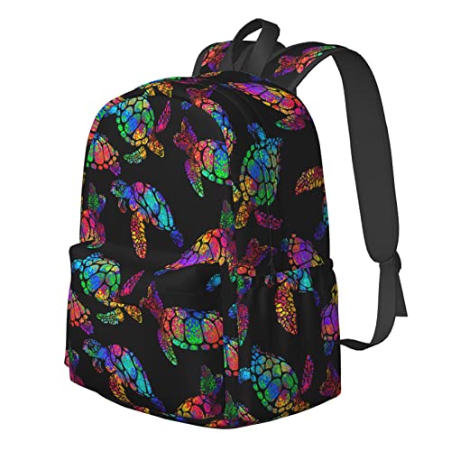 Sac à dos tortue de mer de 43 cm anti-encombrement pour ordinateur portable