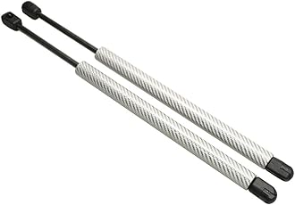 TSUBASA Dampers for Toyota Mark X X130 2009-2019 Sedan Front Hood Bonnet Shock Absorber Engine Lift Supports Gas Struts Spring Prop Rod Arm (2PCS) (Silver Carbon Fiber)