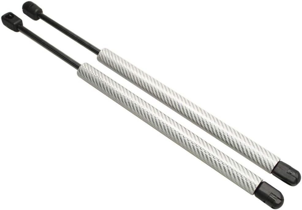 TSUBASA Dampers for Toyota Mark X X130 2009-2019 Sedan Front Hood Bonnet Shock Absorber Engine Lift Supports Gas Struts Spring Prop Rod Arm (2PCS) (Silver Carbon Fiber)