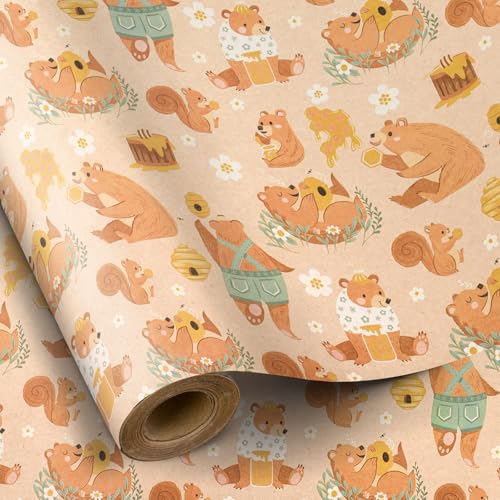 RUSPEPA Honey Bear wrapping paper image