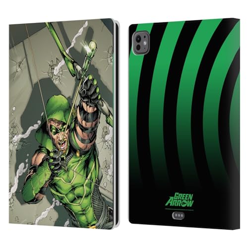 Étui portefeuille iPad Pro 11 2024 cuir DC Comics Flèche Verte protection antichoc