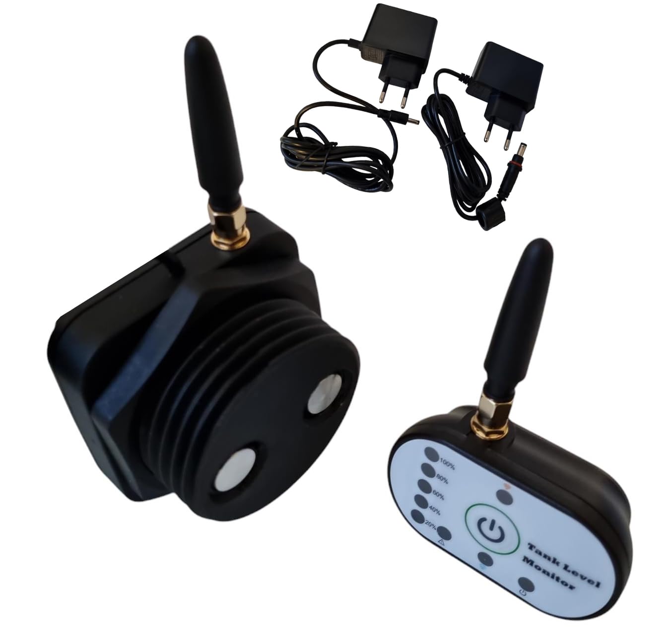 WiFi 2.4Ghz Wlan + 433Mhz Funk Mini 56mm Füllstands-Anzeige Ultraschall Wasserstand-Sensor für Heiz-Öltank Wassertank Tank Zisterne für Smarthome APP TuYa SmartLife