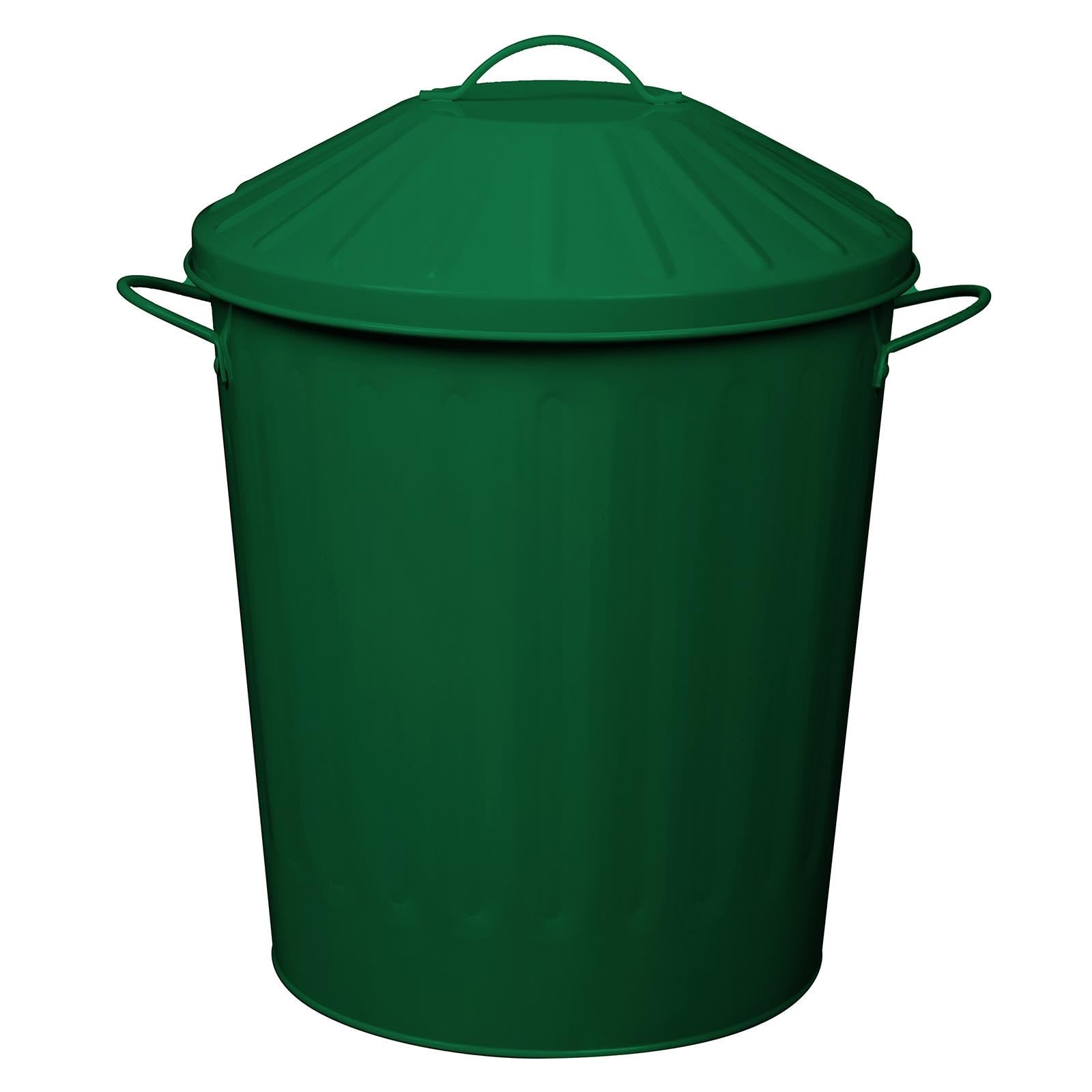simpa 60L Colourful Vintage Style Metal Tapered Dustbins & Lids - Pink 62cm (H) x 38cm (Dia) — view 59