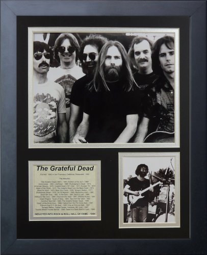 Grateful Dead Collectible | Framed Photo Collage Wall Art Decor - 12"X15" | Legends Never Die #TOP2