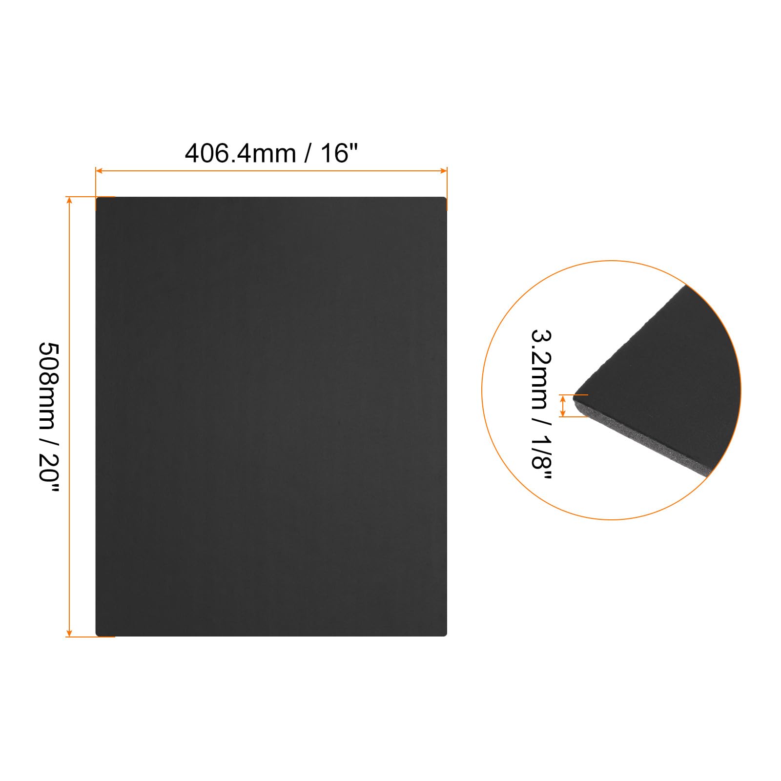 Rebower 5 PCS Black Foam Board 406 x 508 mm, Foam Boards 3.2mm Thick Foam Poster Board, [for Presentation Projects Art Crafts - Image 2