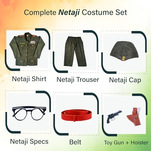 Image of Sarvda Kids Fancy Dress Costume Set | Police, Army Soldier, Pilot, Doctor, Subhash Chandra Bose & Community-Helper Outfit for Boys & Girls