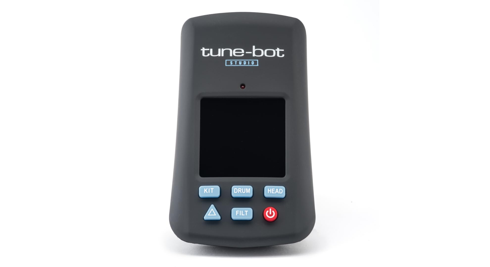 Overtone Labs Tune-Bot Studio TBS-001 Digitales Schlagzeug-Stimmgerät mit Clip, Frequenz- & Tonhöhenmessung, Speicherfunktion für 5 Drumkits, LCD-Farbdisplay, inkl. Etui