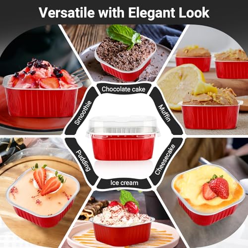 Gobelets en aluminium avec couvercles Eusoar de 300 ml pour la conservation - 8