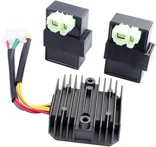 QCHIAN Voltage Regulator Rectifier For Africa Twin 1988-1990 3×Motorcycle Ignition Rectifier CDI Kit For XL 600V For Transalp 89-96 XRV 650 30410-MS8-610 30410-MM9-830 Motorbike Rectifiers