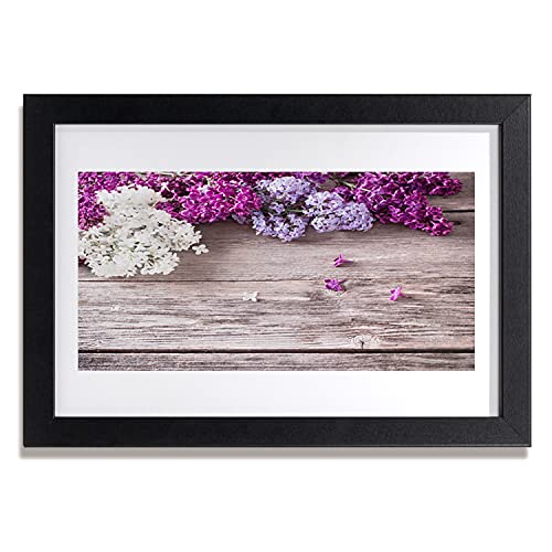 Cadre en MDF image murale plante de fleurs pour décoration salon chambre et cuisine 30x20