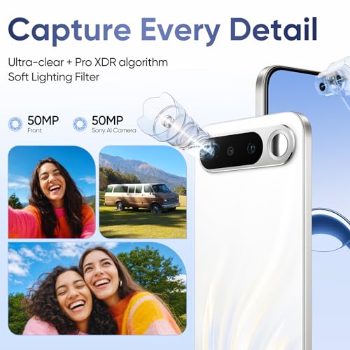 Image of realme 16 5G Smartphone 8+256GB, Battery 7000mAh, Front Camera 120Hz AMOLED Display, MediaTek Dimensity 6400 Turbo Processor, IP69, Air White