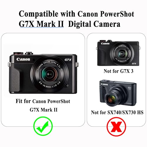 Funda para Canon Powershot G7X Mark II con correa de muñeca miniatura 5