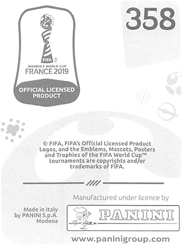 Miniatura 2 de 2019 Panini FIFA Women's World Cup France Album Stickers (Individual Sticker Only) Soccer #358 Francine Zouga Cameroon 2 Inch by 2 12 Inch