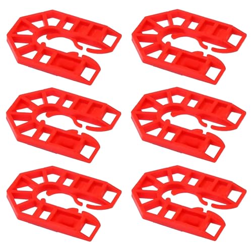Image of TERF® 55mm X 43mm X 4mm Thick U Shims Packers Spacers Plastic Packing Horseshoe Window Glazing Door Kitchen Cabinet Tiles Installations with 4mm Thick - Pack of 50