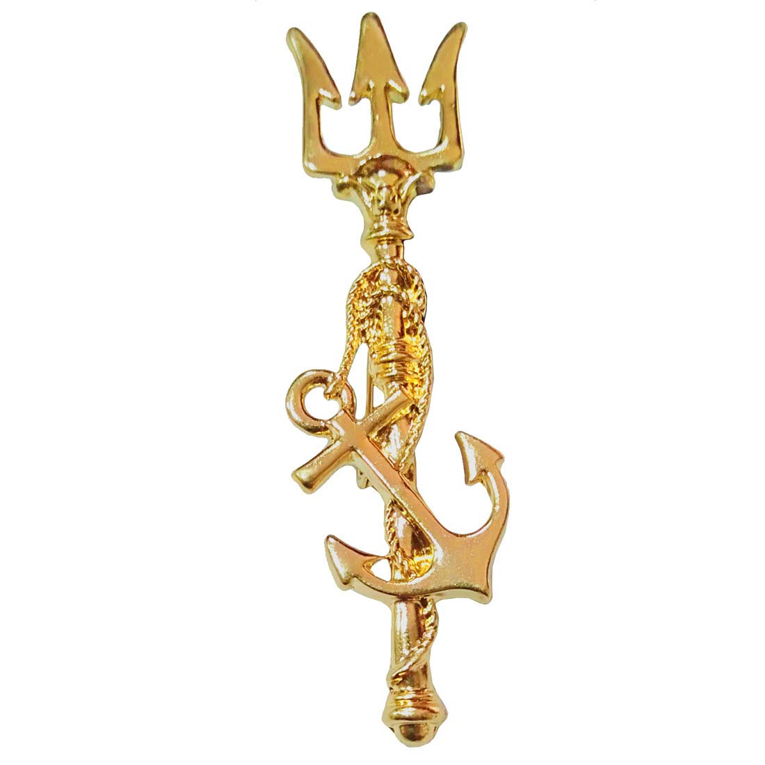 Mens Suit Trishul Anchor Label Pin Gold Brass Crystal Brooch For Men And Women-image-43