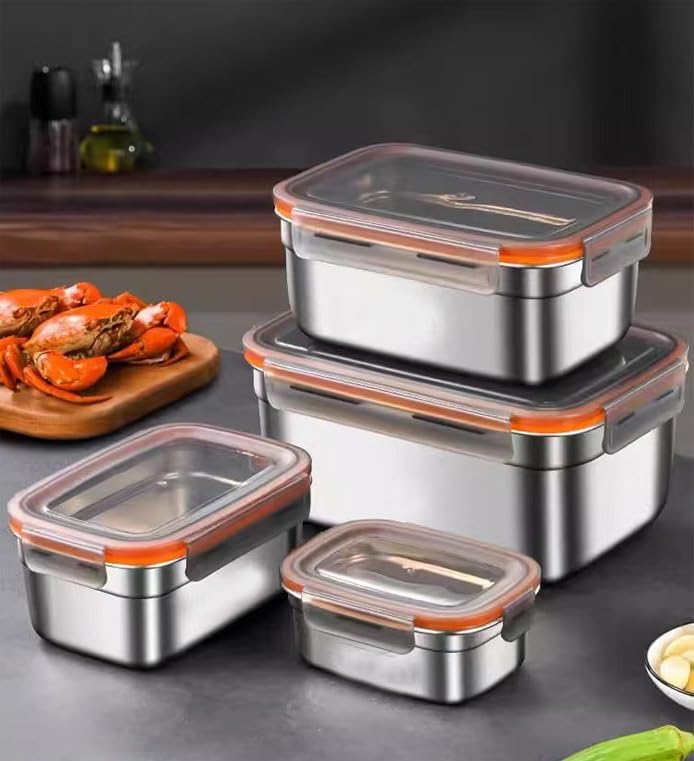 Fiambrera Bento Acero Inoxidable 1400ml | Compartimentos Herméticos | Apto Lavavajillas