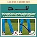 MUSKULO MONSTRO Golf Swing Trainer Aids Set, Golf Posture Correction Tools, 6 PCS-Arm Band, Elbow Correction, Wrist Hinge Trainer, Wrist Brace Band, Leg Rod Corrector, with a Strap Carrying Bag