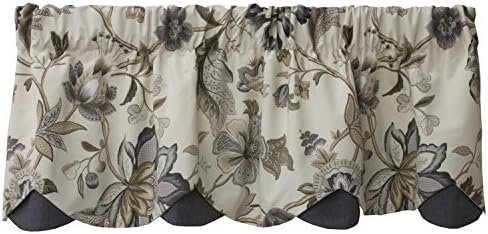 Aeiniweraabbcc TANGDIAABBCC Azahar - Cortina con Forro de Gasa, 132 cm de Ancho x 38 cm de Largo, Gris, 52" W X 15" L