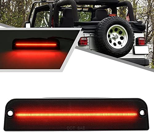 ZEQIMWL Drittes Bremslicht Für Jeep Wrangler TJ 1997-2006 - Smoke Farbe IP67 Wasserdicht