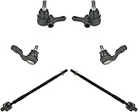 Vista 1 de Kit de dirección y suspensión delantera TRQ Junta esférica y tirante compatible con Mazda Miata 1990-1997