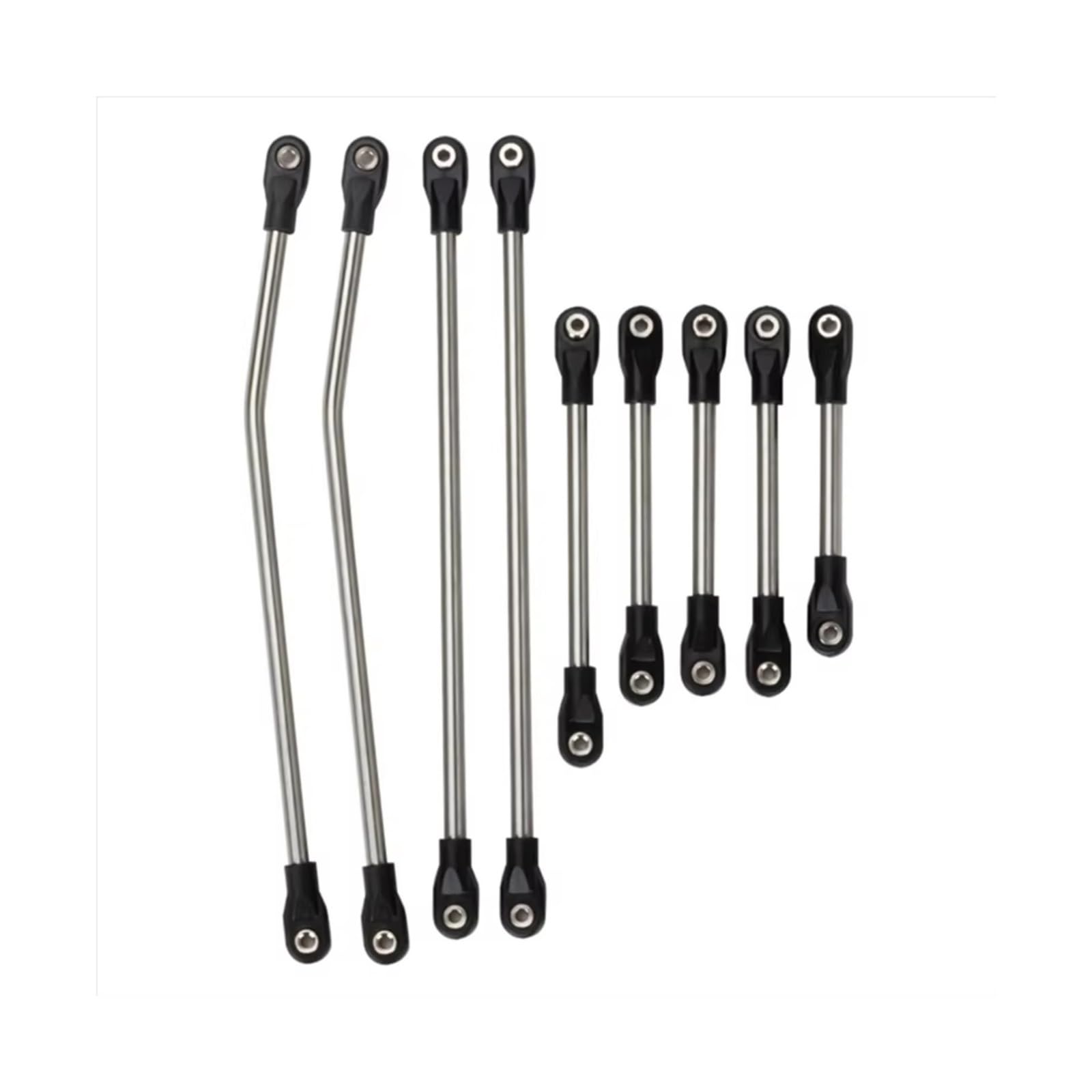 Rc Special Connecting Rod for Axial for SCX10 for Capra for LCG 1/10 Girder Frame Stainless Steel Link Rod Pull Rod Kit RC Crawler Parts and Accessories Replacement Use