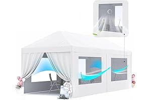 Heated Tent for Winter Party | Peaktop 10x20ft Heavy Duty Party Tent