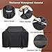 GFTIME 7139 Grill Cover 129x45x106cm for Weber Spirit 300 & 200 Series, for Weber Spirit I & II E310, E330, E315, Waterproof and Heavy Duty Grill Cover, Platinum 600D