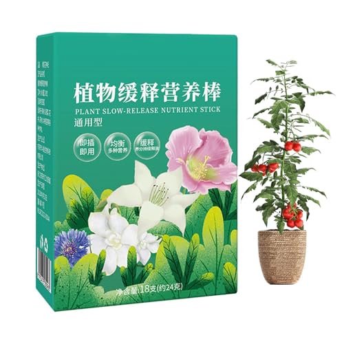 Palitos de fertilizante para plantas, Palitos de fertilizante para plantas de interior | 18 barras de fertilizante con púas naturales - Pinchos de fertilizante para árboles frutales, fertilizante mult