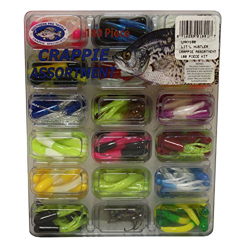 Southern Pro Lit'l Hustler leurres tuyaux souples à jupe lot de 180 pièces vibrantes
