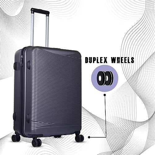 Image of Verage V-Lite Firestone 20 inch /56cms Cabin Hardsided Trolley Bags for Travel, Small Suitcase with Spinner Wheels, Anti-Theft Zippers Luggage (Bold Black)