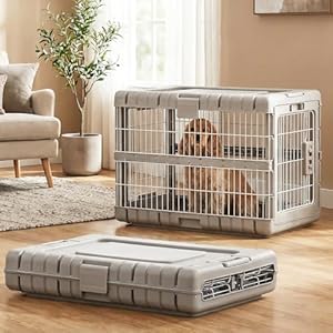 ZOMISIA Collapsible Dog Crate for D...