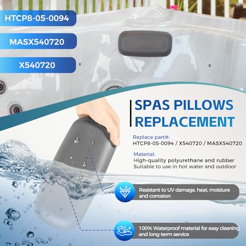 4 Pack X540720 Hot Tub Headrest Compatible with Master Spas Pillow 2009+ by Sunluway - Used condition - Image 4