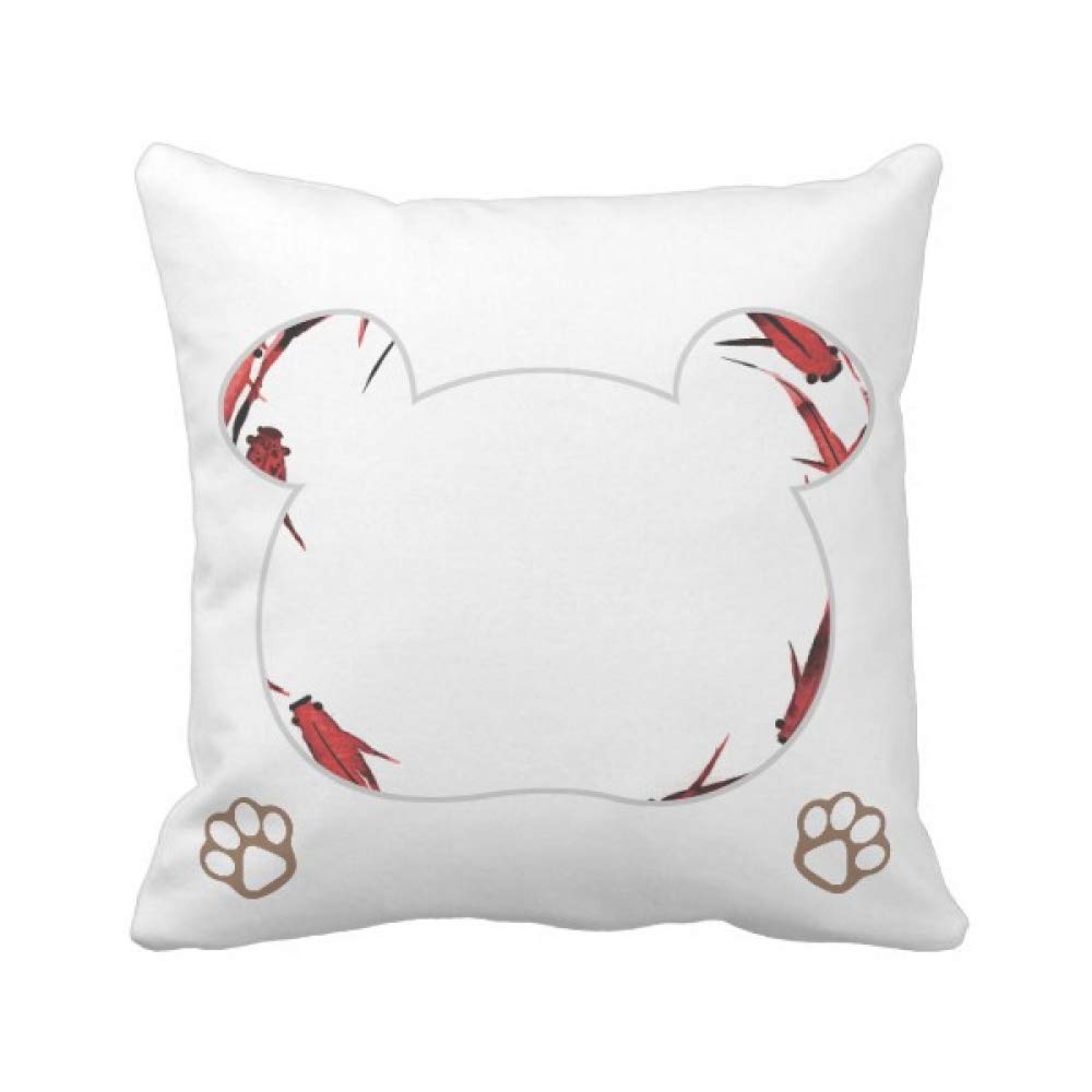 Housse de coussin carpe rouge chinoise 45x45 cm pour decoration salon