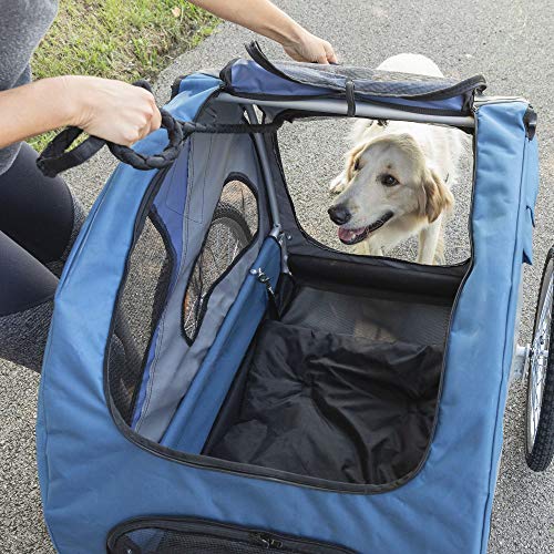 PetSafe Happy Ride Aluminum Dog Bicycle Trailer - Supports up to 110 lbs - Easy to Connect and Disconnect to Bikes… - Image 2