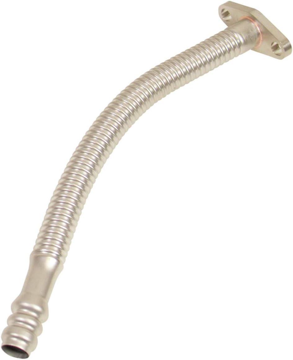 BD Diesel 1453105 Supercharger Oil Drain Line 12 in. Flexible Stainless Tubing Designed To Slip Into Cummins Oil Drain Ports Ideal For Performance Single Or Compounded Turbo Installs
