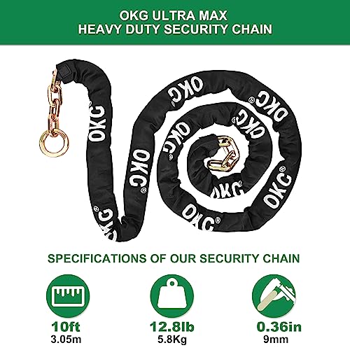 OKG Maximum Heavy Duty Security Chain - 10ft x 3/8" (9mm) - Image 3