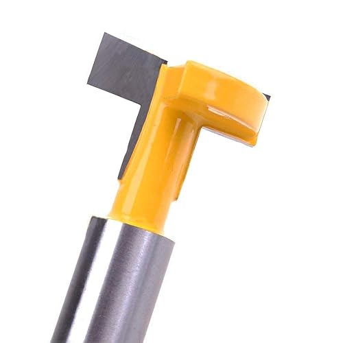 Miniatura 5 de 12 pulgada Shank T Router Bit Set T Track Router Bit Set Slotting Cutter Herramienta de carpintería